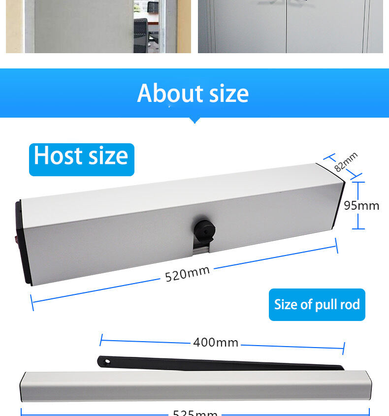 DSW-100/DSW-100N automatic swing door operators with remote controlh safety sensors details