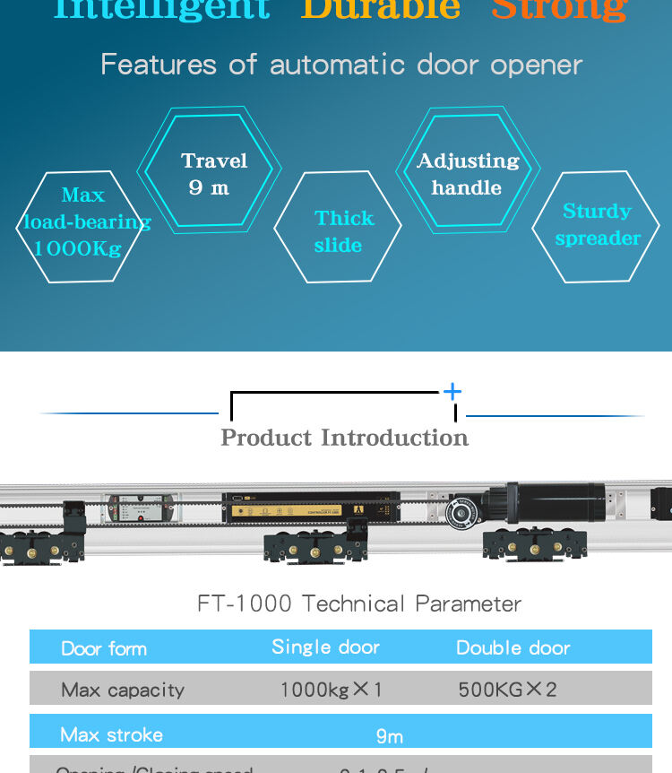 FT-1000 1000KG Heavy Duty Automatic Door Operator details