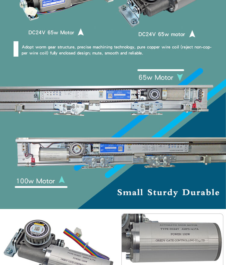 oredy remote control glass automatic sensor door controller motor for shopping mall factory