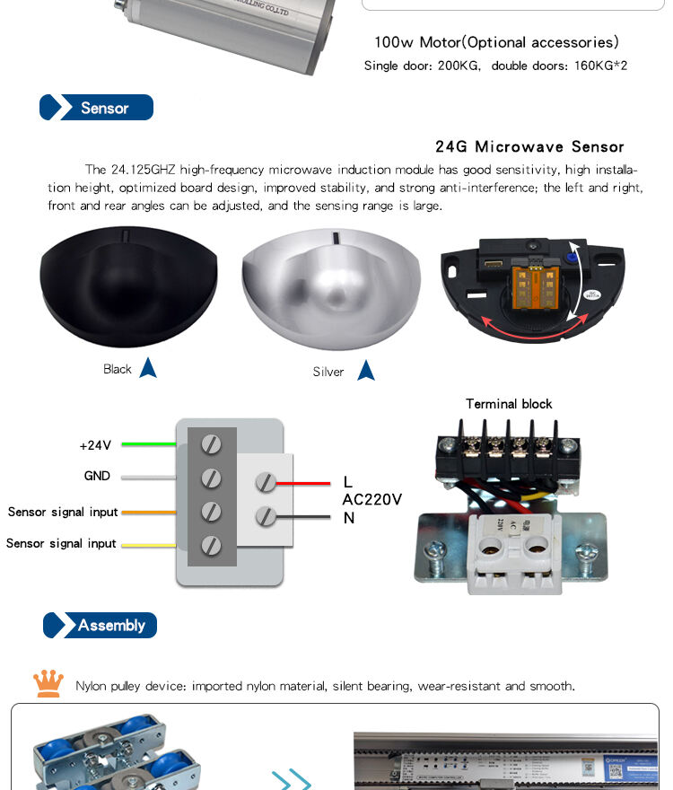 oredy remote control glass automatic sensor door controller motor for shopping mall factory