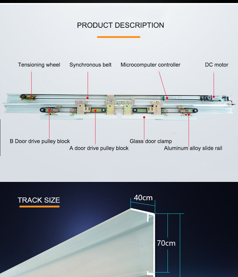 ORD-200TD Automatic telescopic sliding door system operator  details