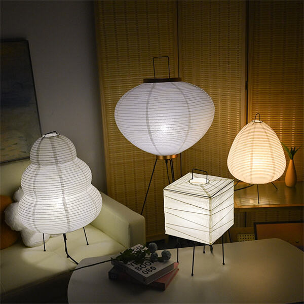 Pridajte ázijský štýl do vášho obývacieho priestoru pomocou stojacej lampy z ryžového papiera