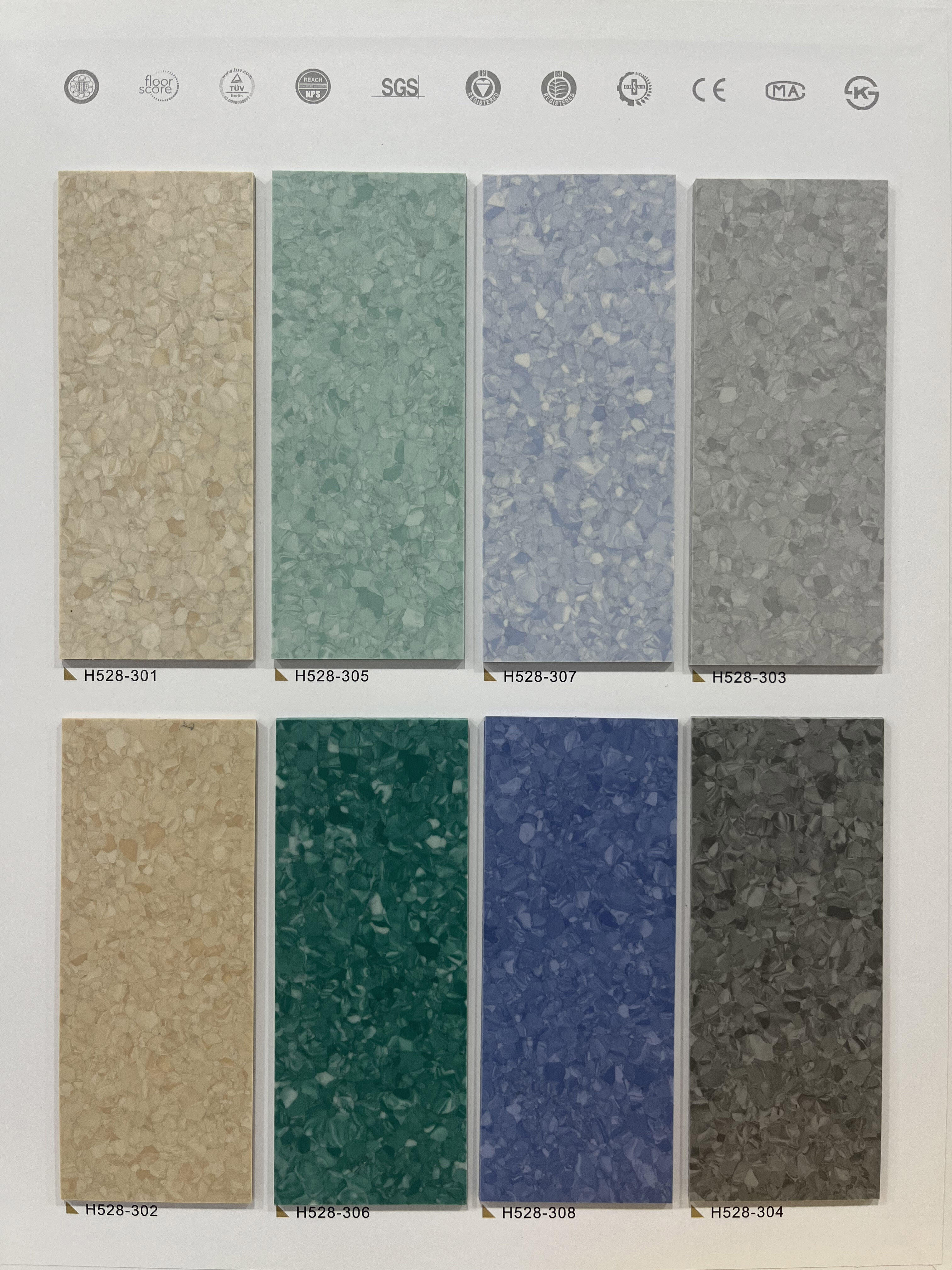 HUAAO Homogeneous Vinyl Floor Tile Homogeneous Pvc Flooring Heterogeneous Vinyl Flooring supplier