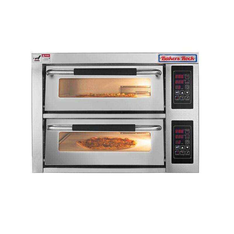 Electric digital control double deck oven