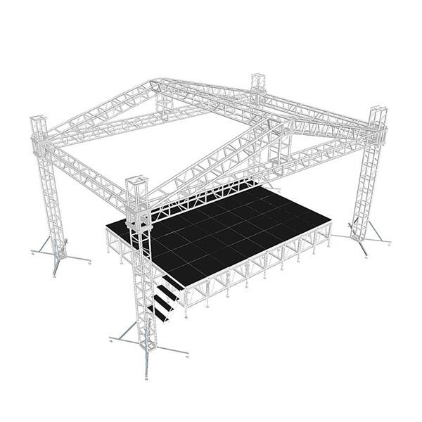 Maximice el espacio de su escenario con soluciones de estructuras de iluminación flexibles y resistentes.