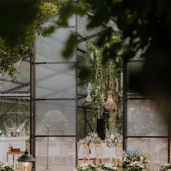 Professional Service and Support for Atrium Tent Weddings