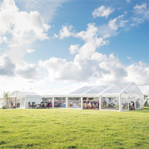 Keep the party going rain or shine with a reception ten