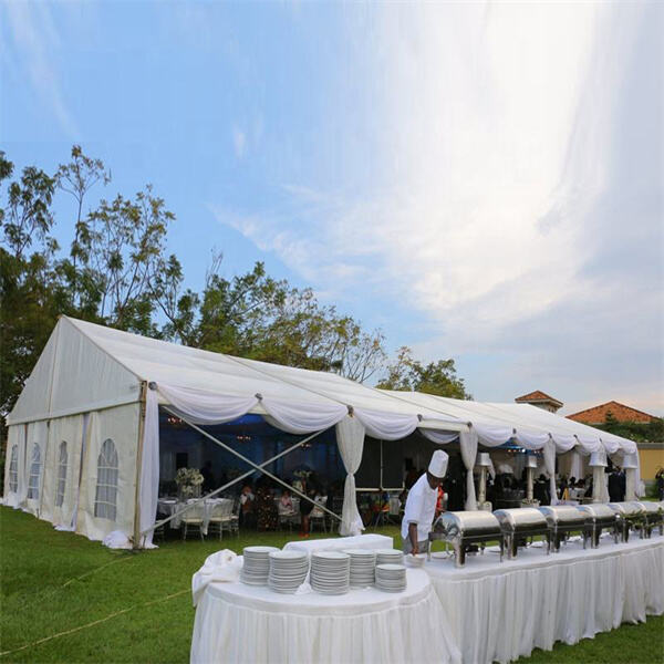 Elevate your wedding reception with a stunning tented venue