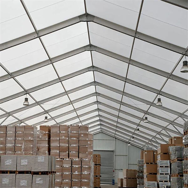 Quick and easy installation of industrial tents for immediate use