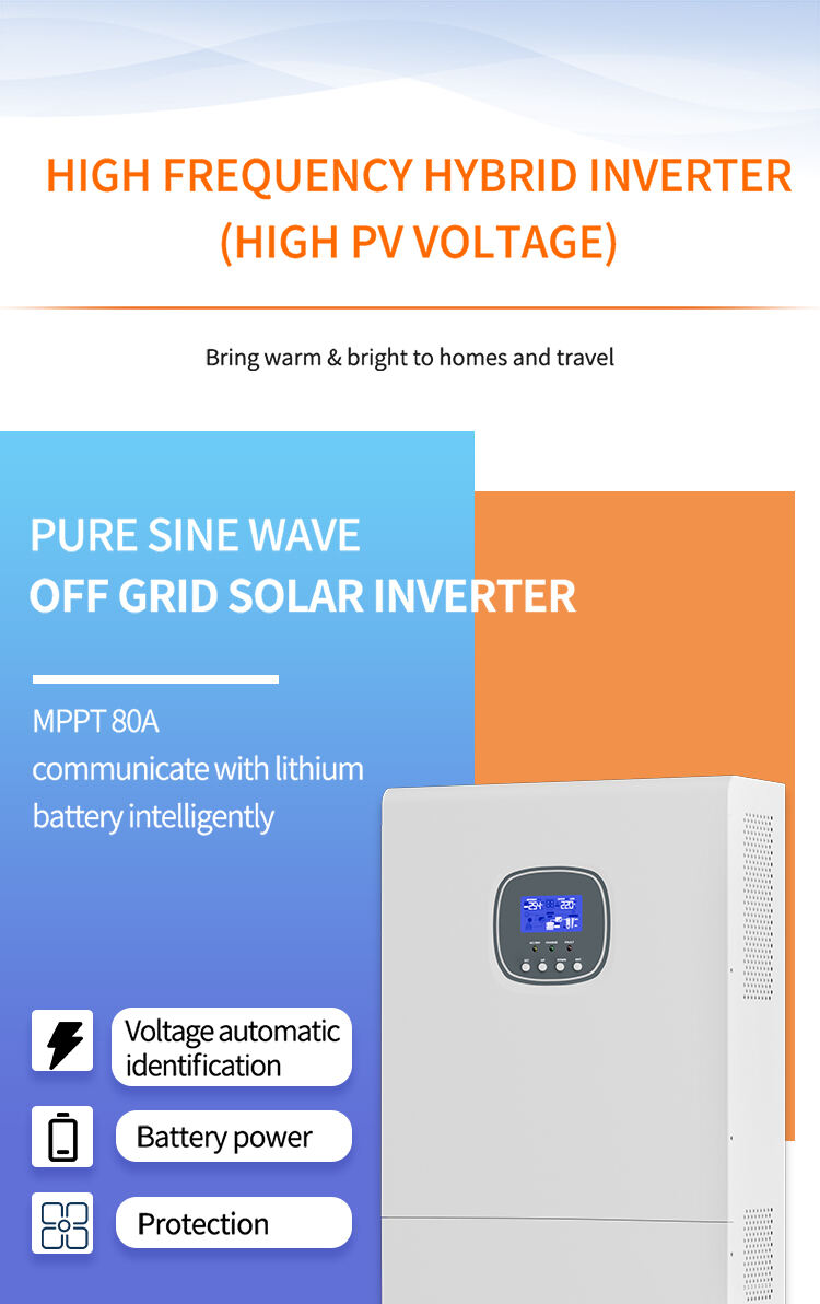 Grandtech 3KW Pure Sine Wave 3Kw Off Grid Solar power Inverter 24V 220V With MPPT Charge Controller Solar Inverter supplier