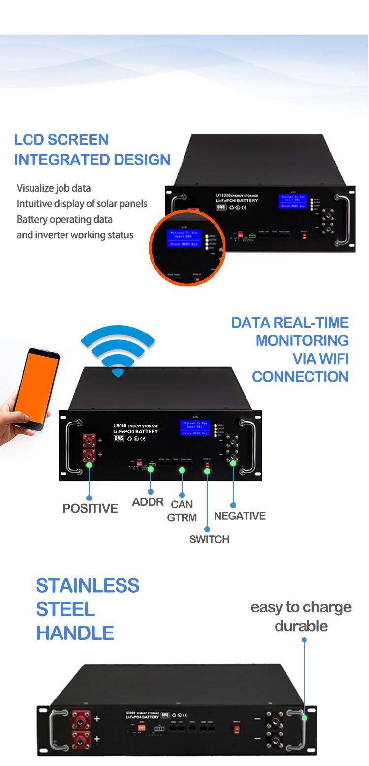 Battery Pack 48V Solar Battery LiFePO4  100ah for Home Energy Storage anti-theft solution of lithium-ion battery made in china manufacture