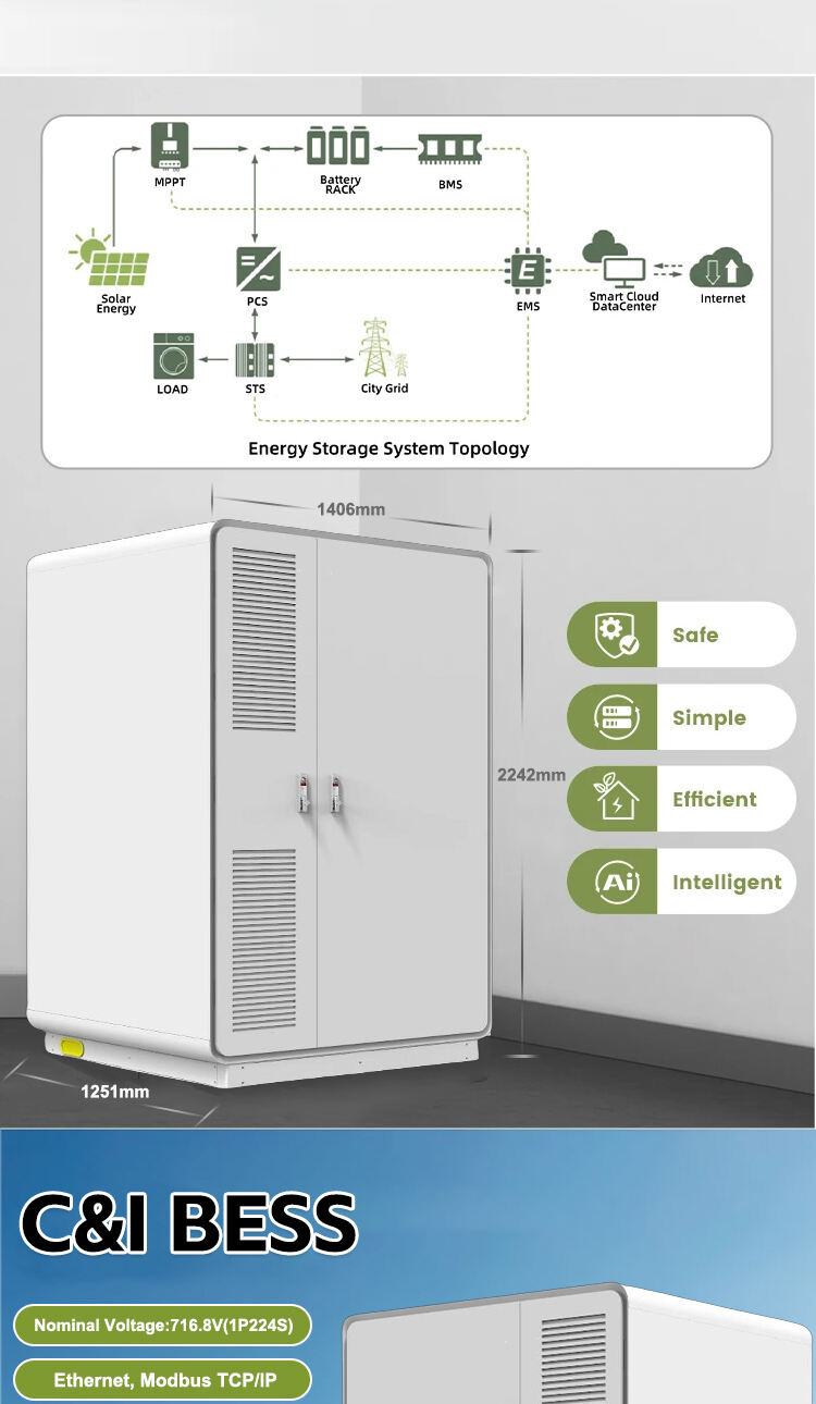 C and I BESS Power Storage LiFePO4 Battery Energy Storage System factory