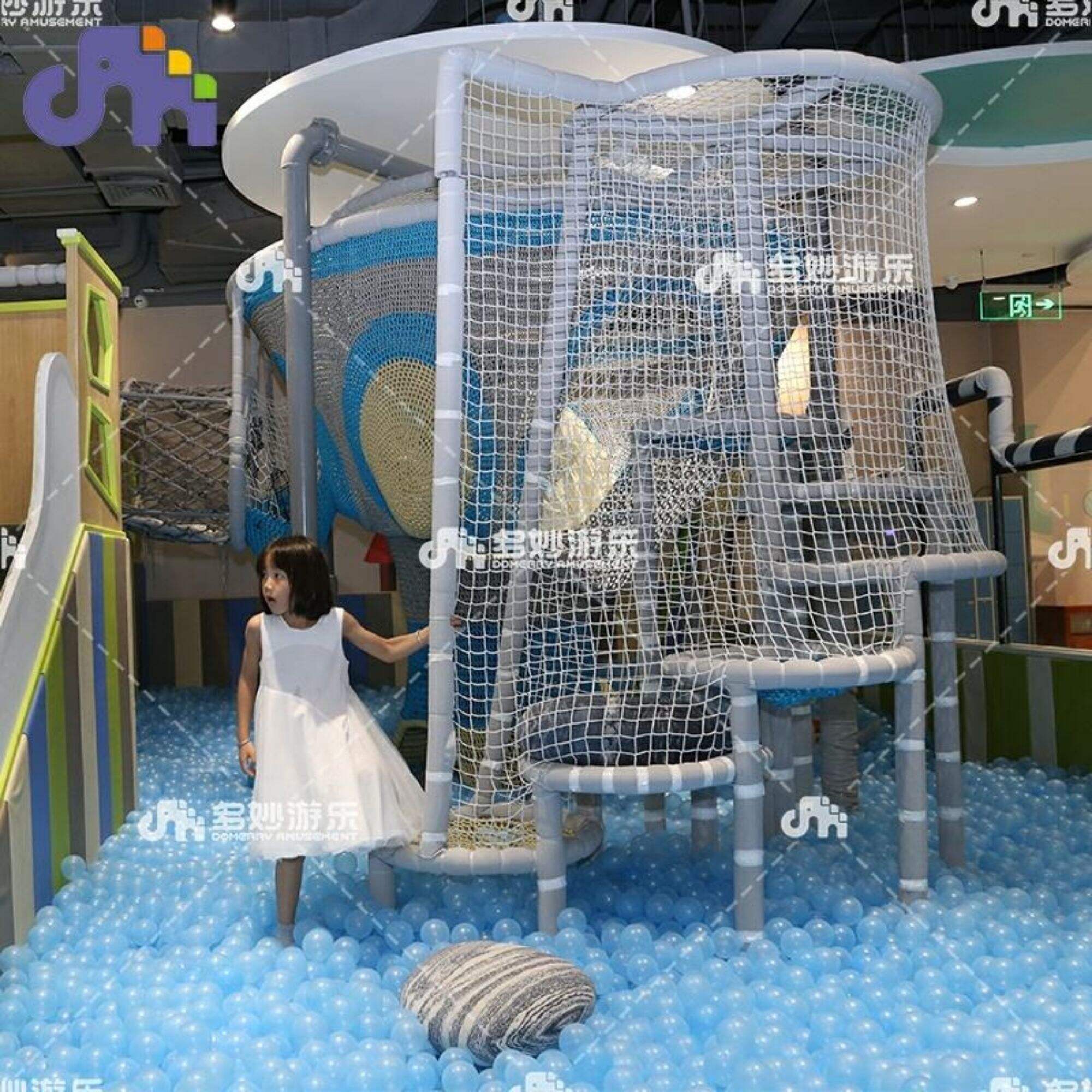Redes de escalada de nylon internas para bebês e outras áreas de recreação interativa para crianças Playgrou