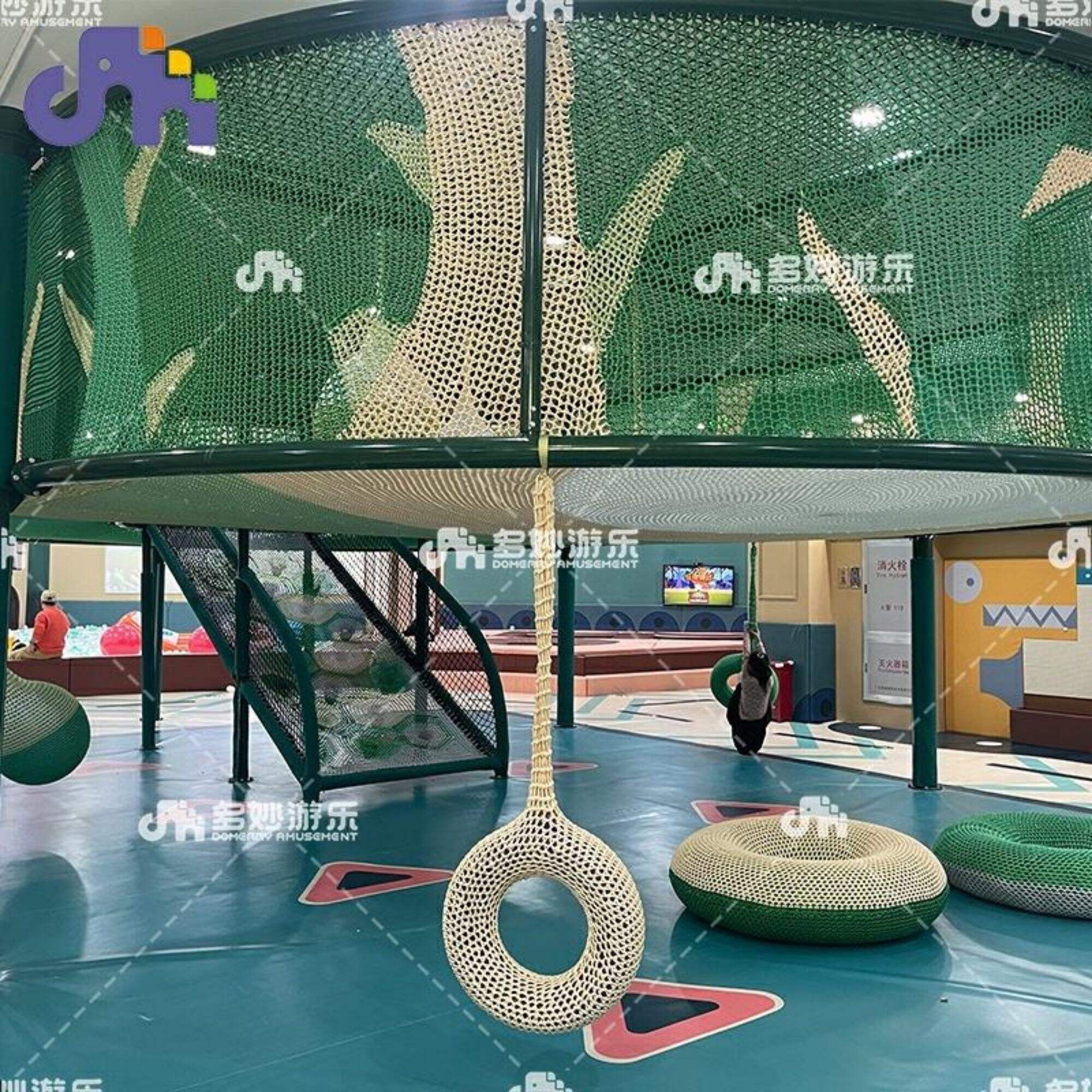 Rete da salto per arrampicata in nylon per interni Attrezzatura per parchi giochi adatta ai bambini per uso domestico e scolastico