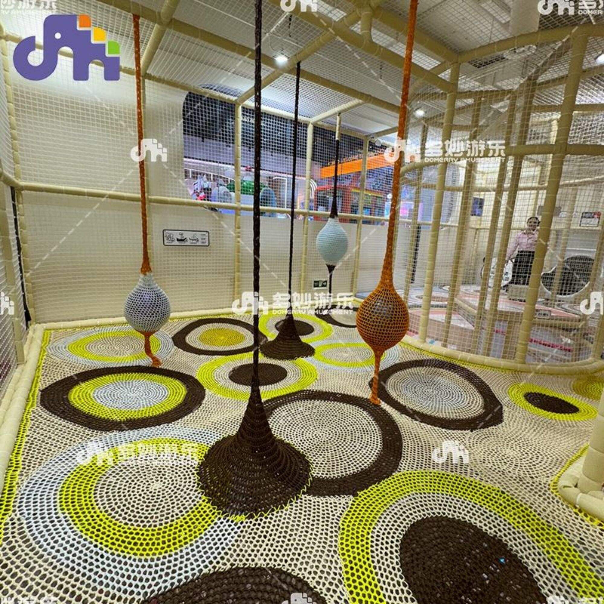Ներքին նեյլոնե մագլցման ցանց երեխաների համար առևտրի կենտրոնի և դպրոցի խաղահրապարակի փոքր խաղահրապարակի սարքավորումների համար