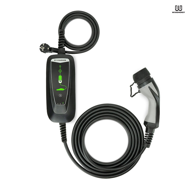 Mode 2 EV Portable Charger (16A 1 Phase 3.6KW) With 16ft/5m Type 1/2 Connector