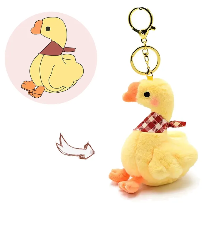 Elevate Your Style with Jolly Toy Memory Foam Ball Animal Plush Toy Keychains