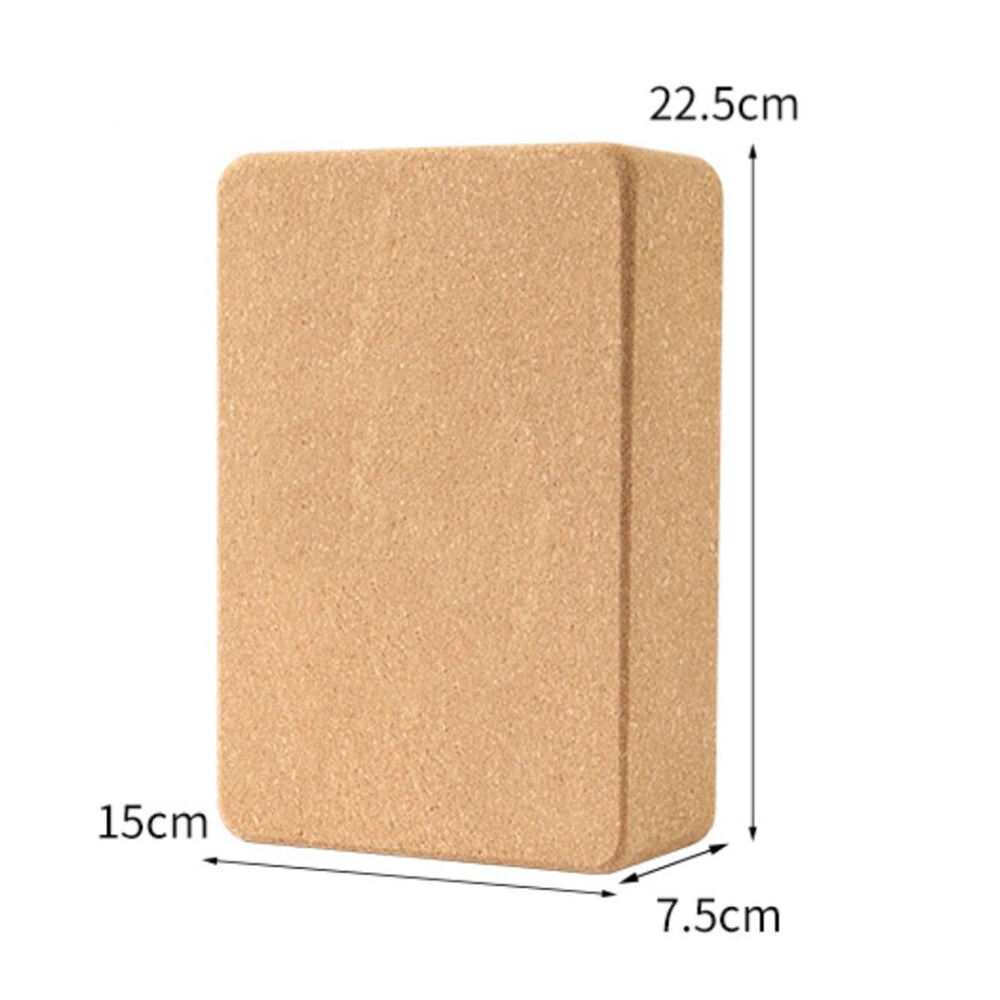 9” * 6” * 3″ Non-Slip Natural Eco Friendly Cork Yoga Blocks Brick with logo