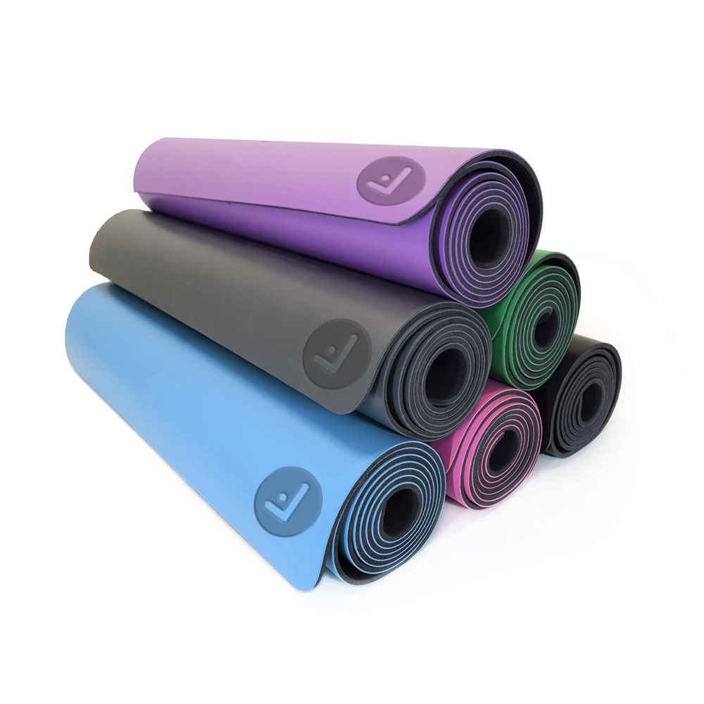 Eco-friendly PU rubber yoga mat for yoga