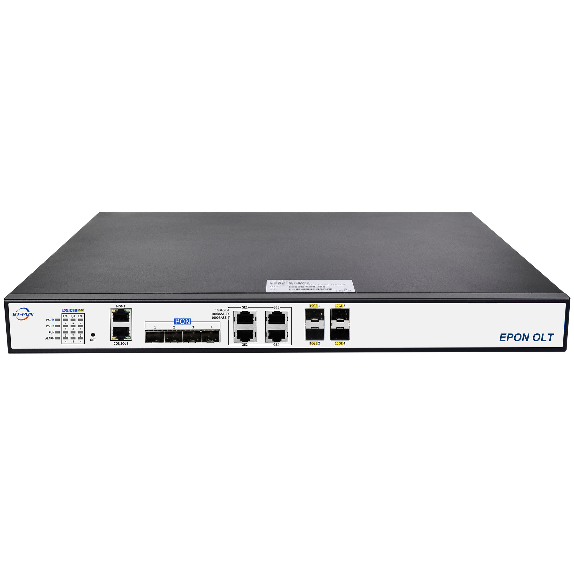 Easy Installation Stable Transmission BT-P6104H 4 Ports EPON OLT