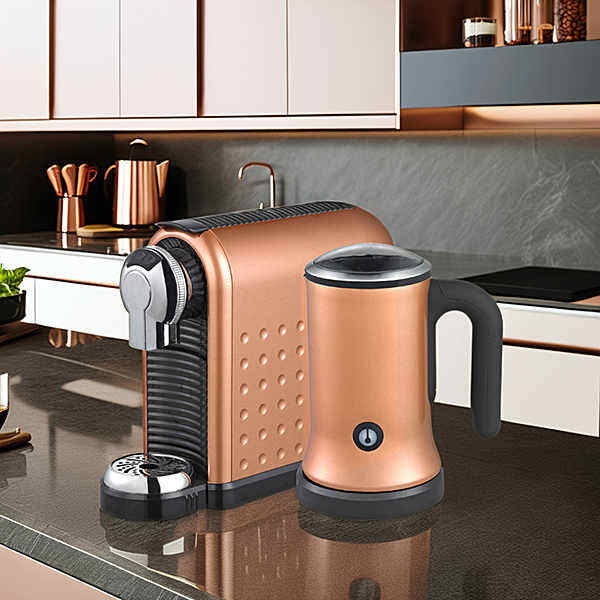 Indulge in rich, frothy cappuccinos with your Nespresso Coffee Machine and Milk Frother