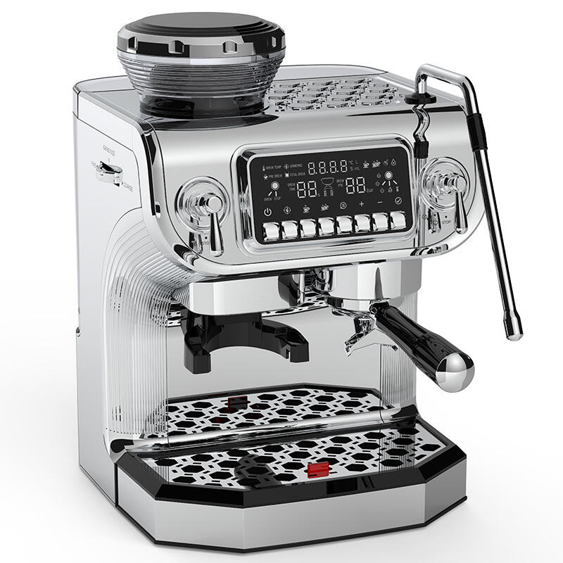 Latte maker bean to cup espresso machine with coffee pot