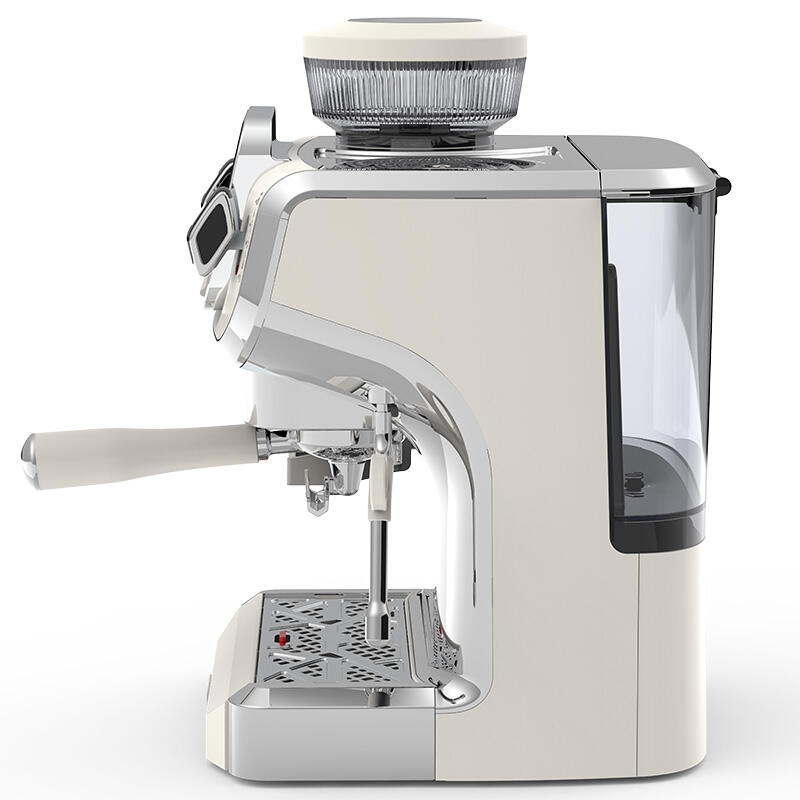 Fresh ground coffee maker all in one espresso machine with steamer