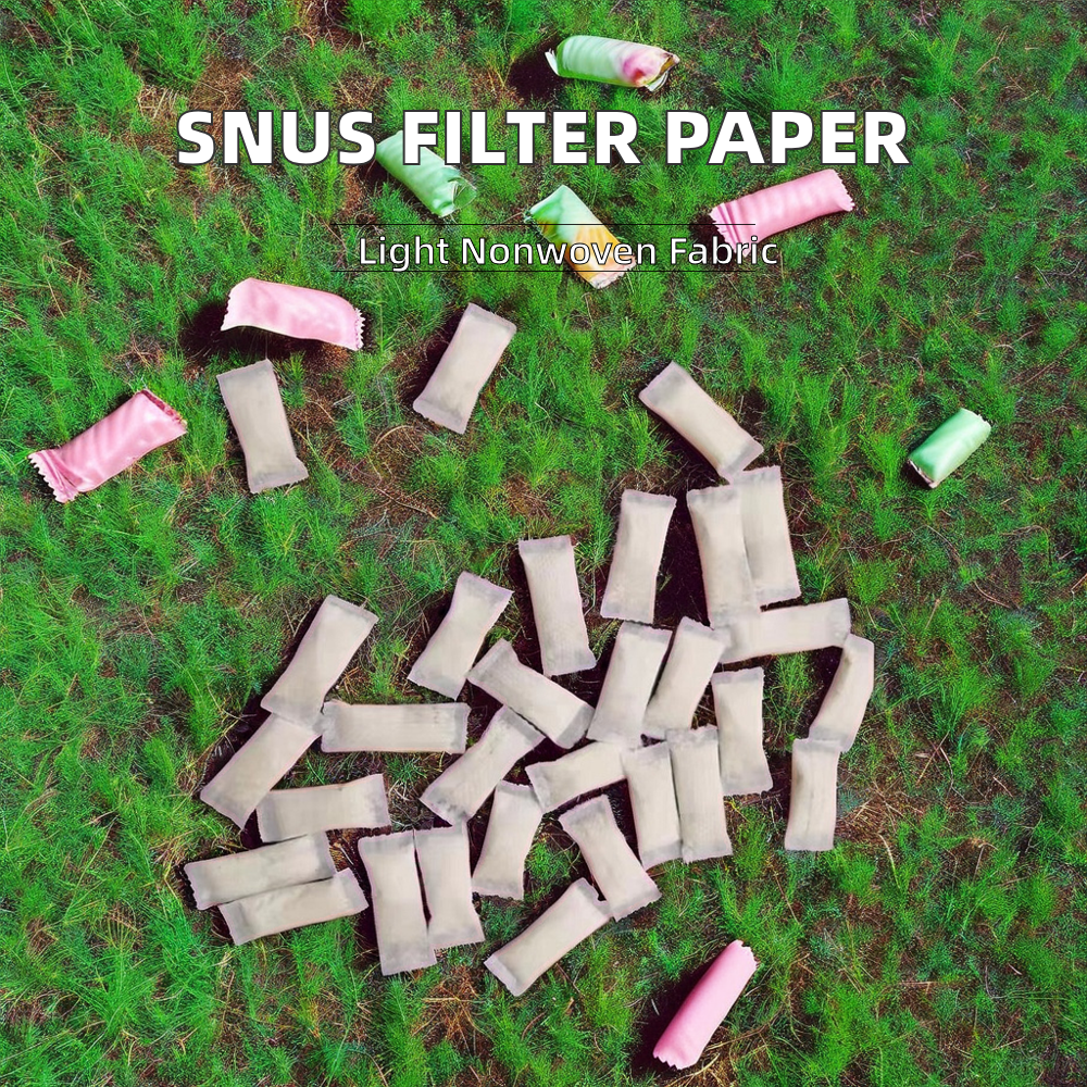 Breathable  Non-Woven Fabric Plain Style Spun-Bonded Snus Paper for nicotine pouches factory