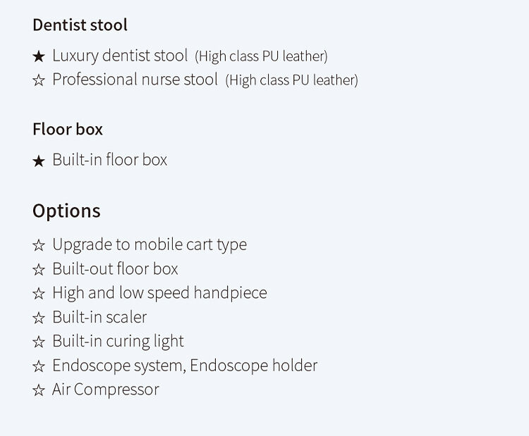 Portable Dental Chair Unit High Quality Multi-Functional Instrument Tray Dental Chair Set manufacture