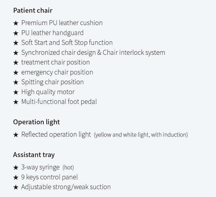 Portable Dental Chair Unit High Quality Multi-Functional Instrument Tray Dental Chair Set manufacture