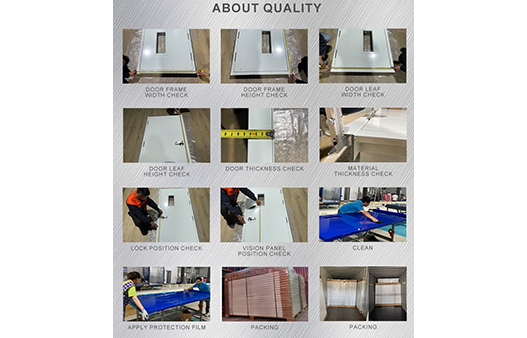 Hollow Metal Fire Door Quality Check bago i-pack