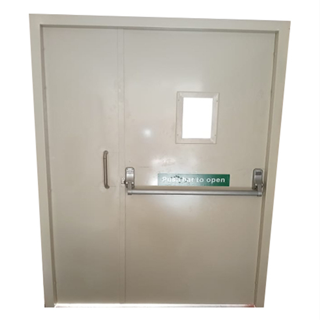 Un-Equal Double Leaf Metal Door