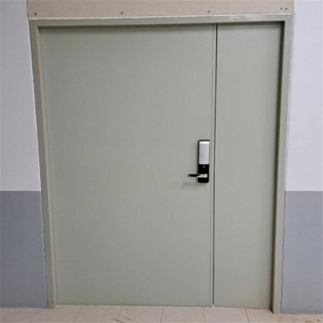 Un-Equal Double Leaf Metal Door
