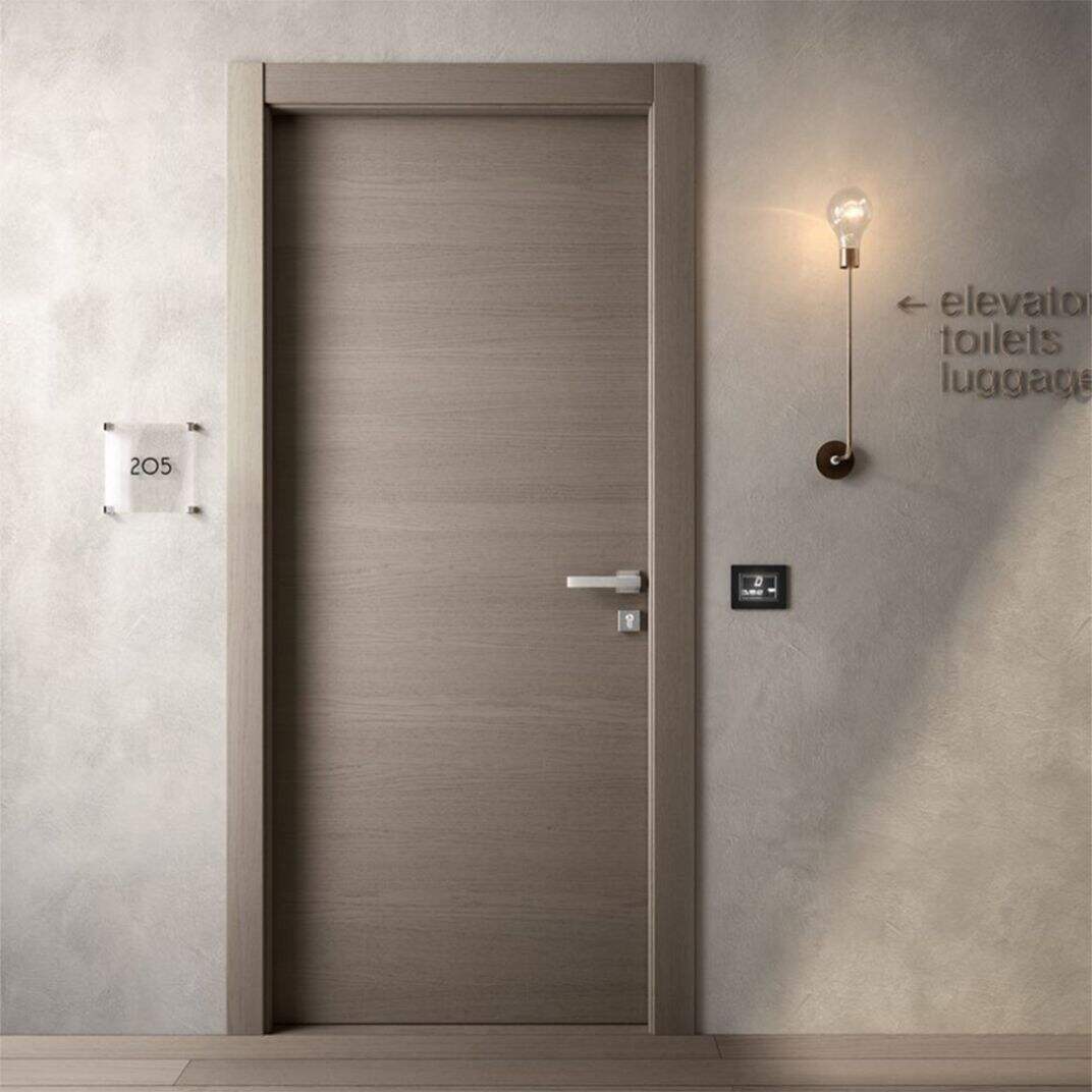 Melamine Laminated Wooden Fire Door