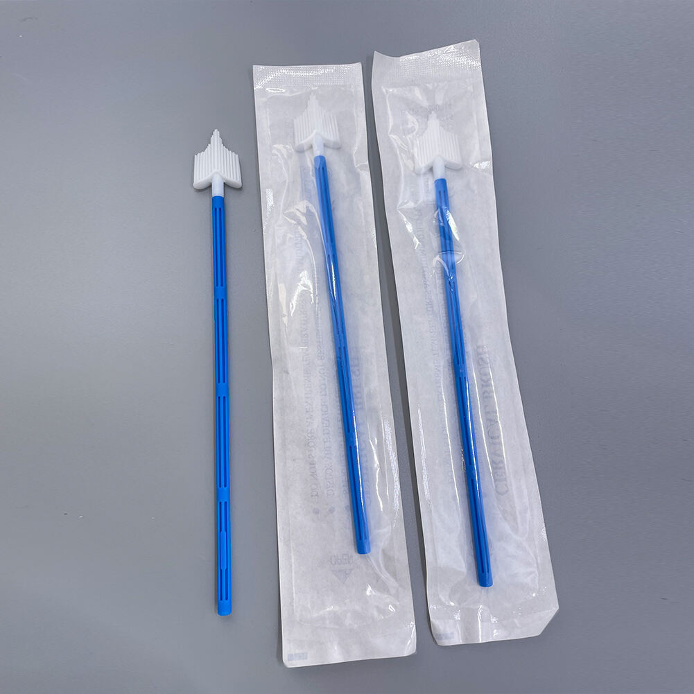 Disposable Sterile Cervical Brush Vaginal Cyto Brush Cervical Sample Collection HPV Test PAP Smear Brush factory