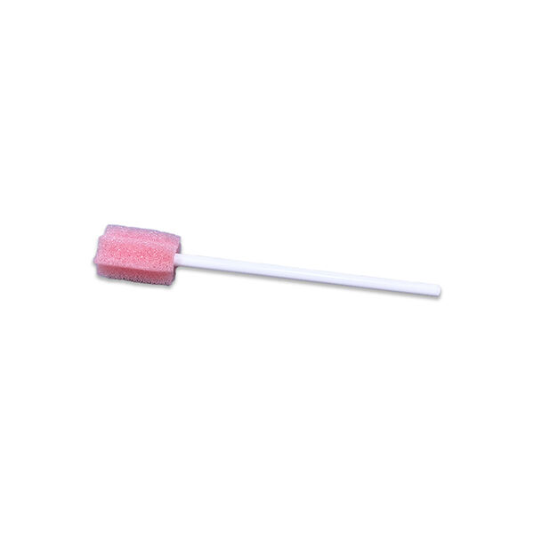 Ergonomic, Pink Sponge Mouth Swabs for Ease of Use