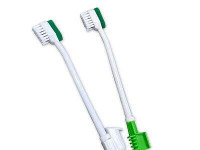Brosses à dents en éponge aspirantes avec pression négative : Prévention de l'aspiration chez les patients alités - Cheercare