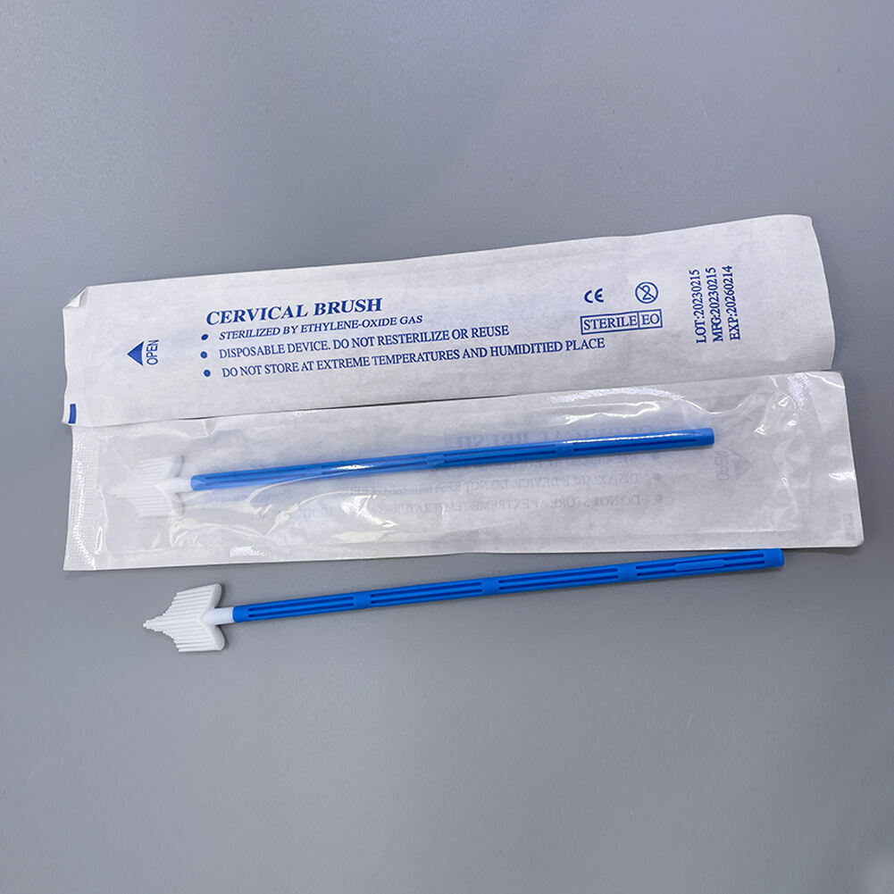 Disposable Sterile Cervical Brush Vaginal Cyto Brush Cervical Sample Collection HPV Test PAP Smear Brush factory