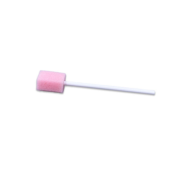 Hygienic, Disposable Pink Sponge Mouth Swabs for Oral Health