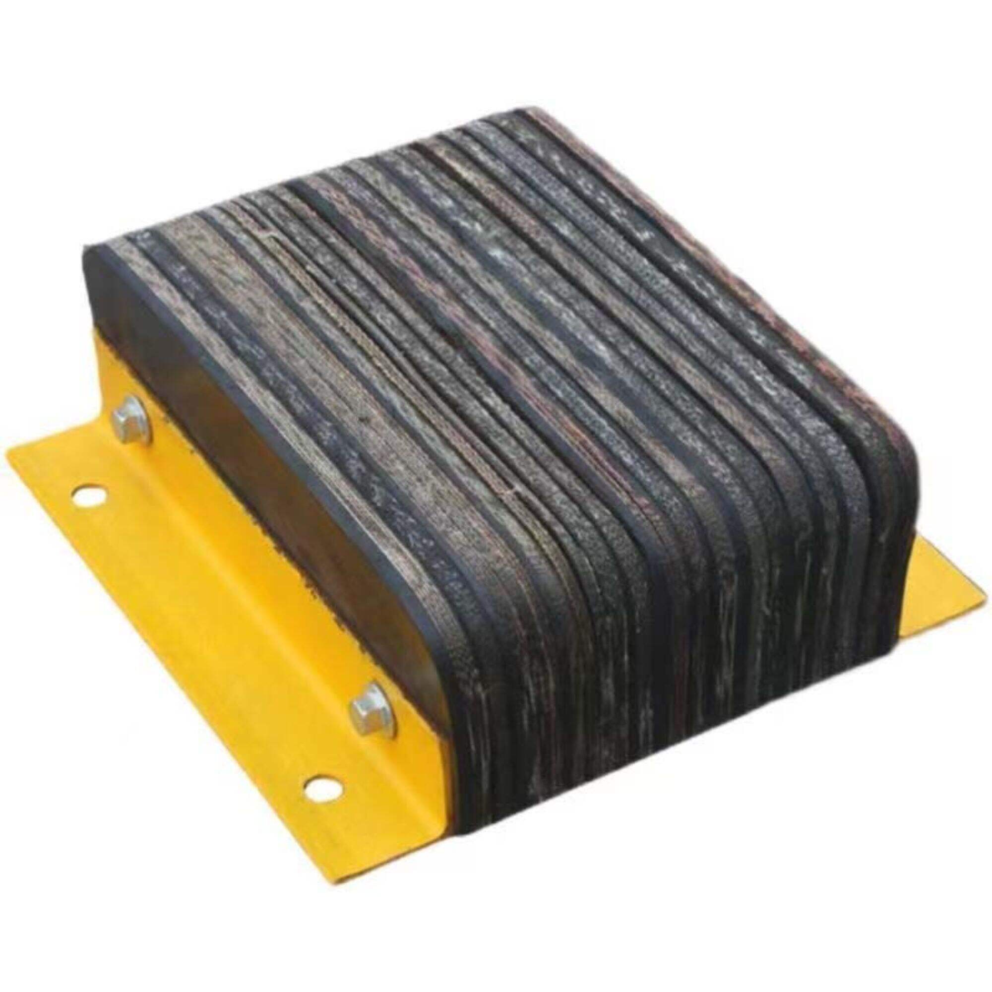 Hot sale vertical reinforced rubber loading Laminated dock bumpers with flat steel plate