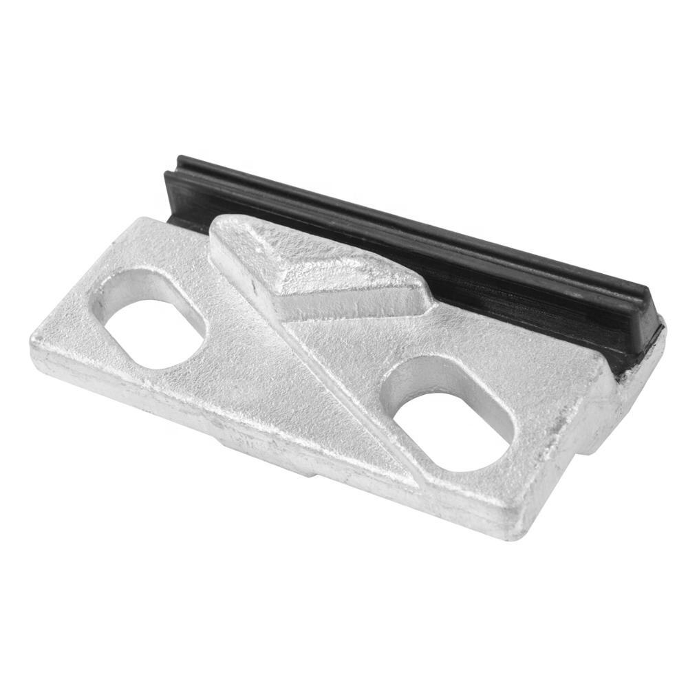 Hot selling custom made crane rail clips railway rail clamp rubber tie plates for gantry crane