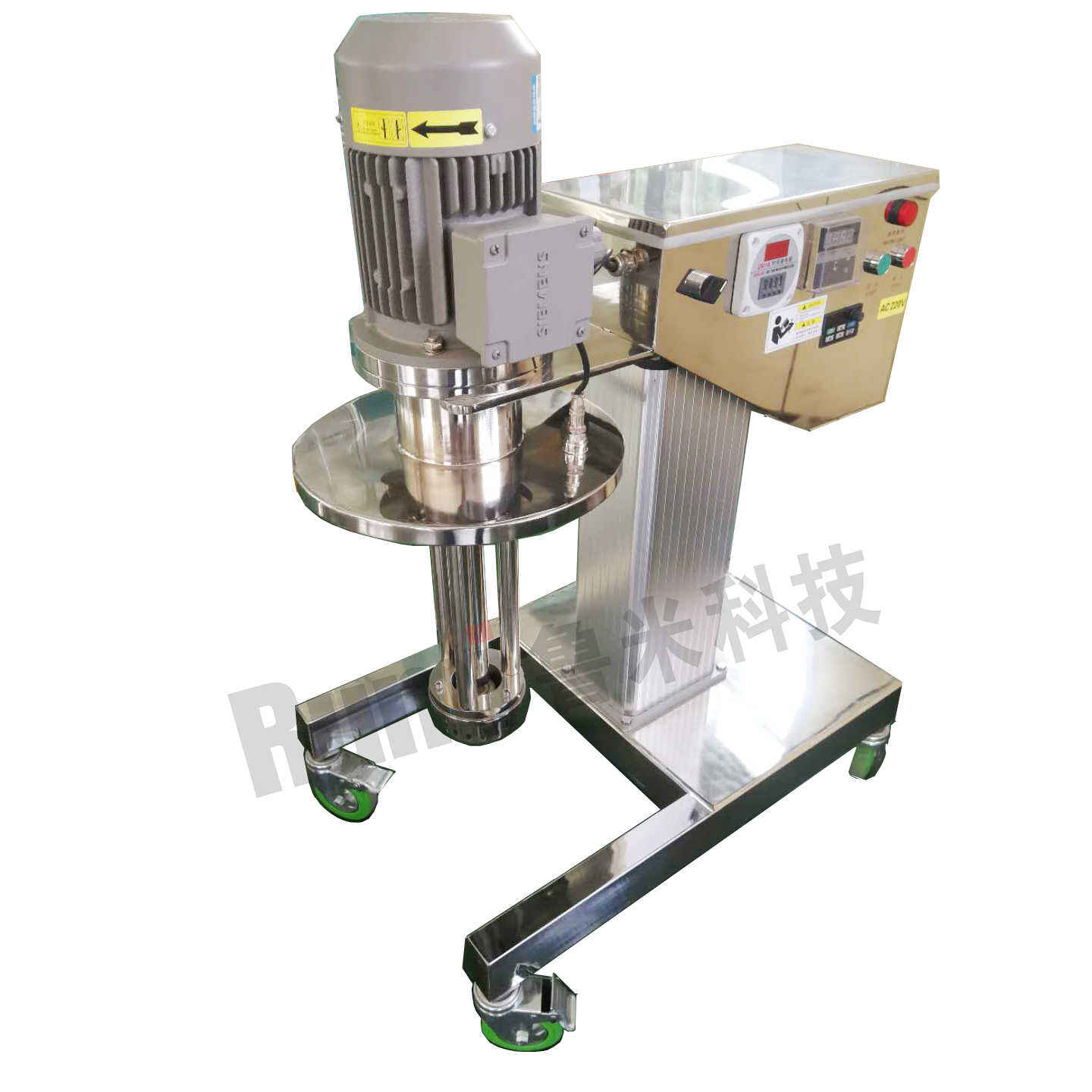 Electrical Lift High Shear Homogenizing Emulsifier