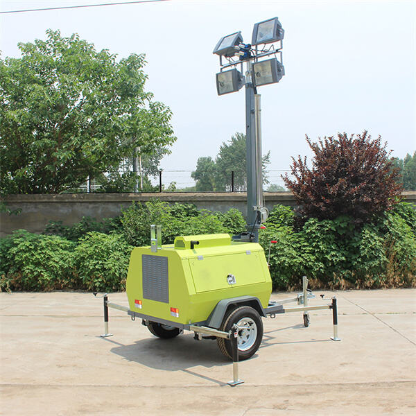 모든 작업에 대한 이동식 조명 타워