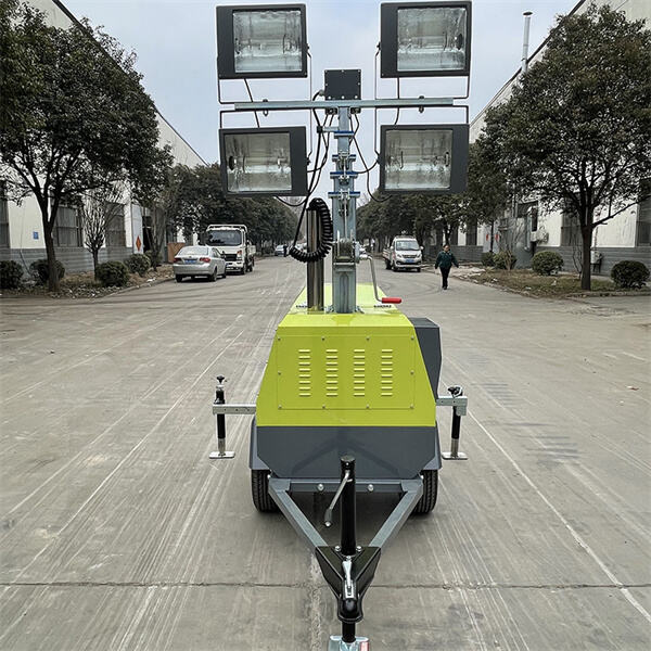 이동식 조명 타워로 밝고 안전하게