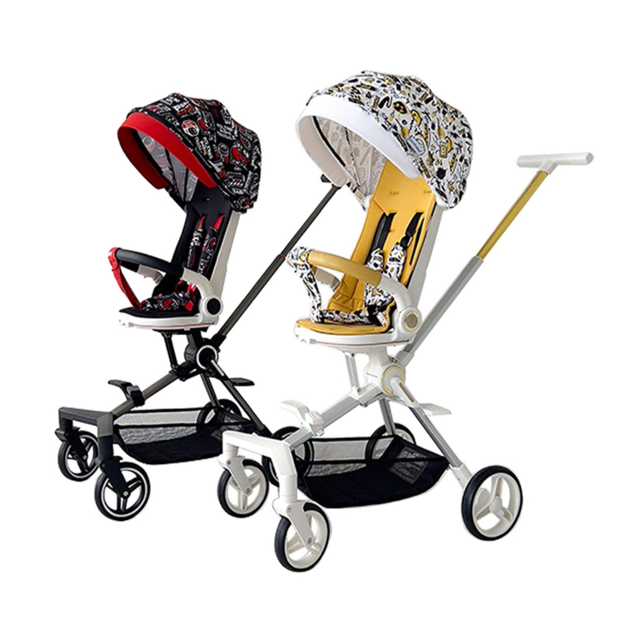 Multifunctional One-click Folding Baby Strollers