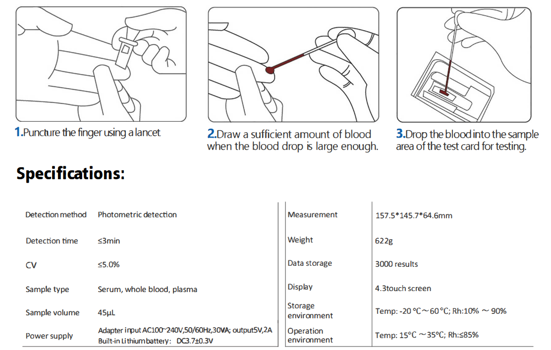 Dry Biochemical Analyzer  details