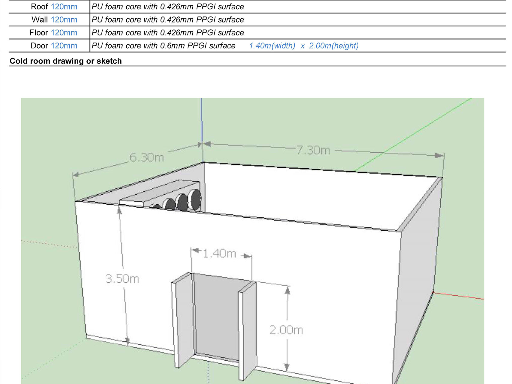 Corpse Cold Storage Corpse Refrigeration Room