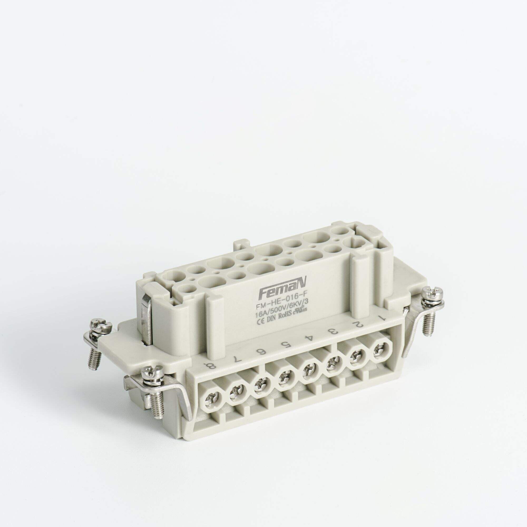 Heavy duty connector HDC-HE-016-F 16A female core