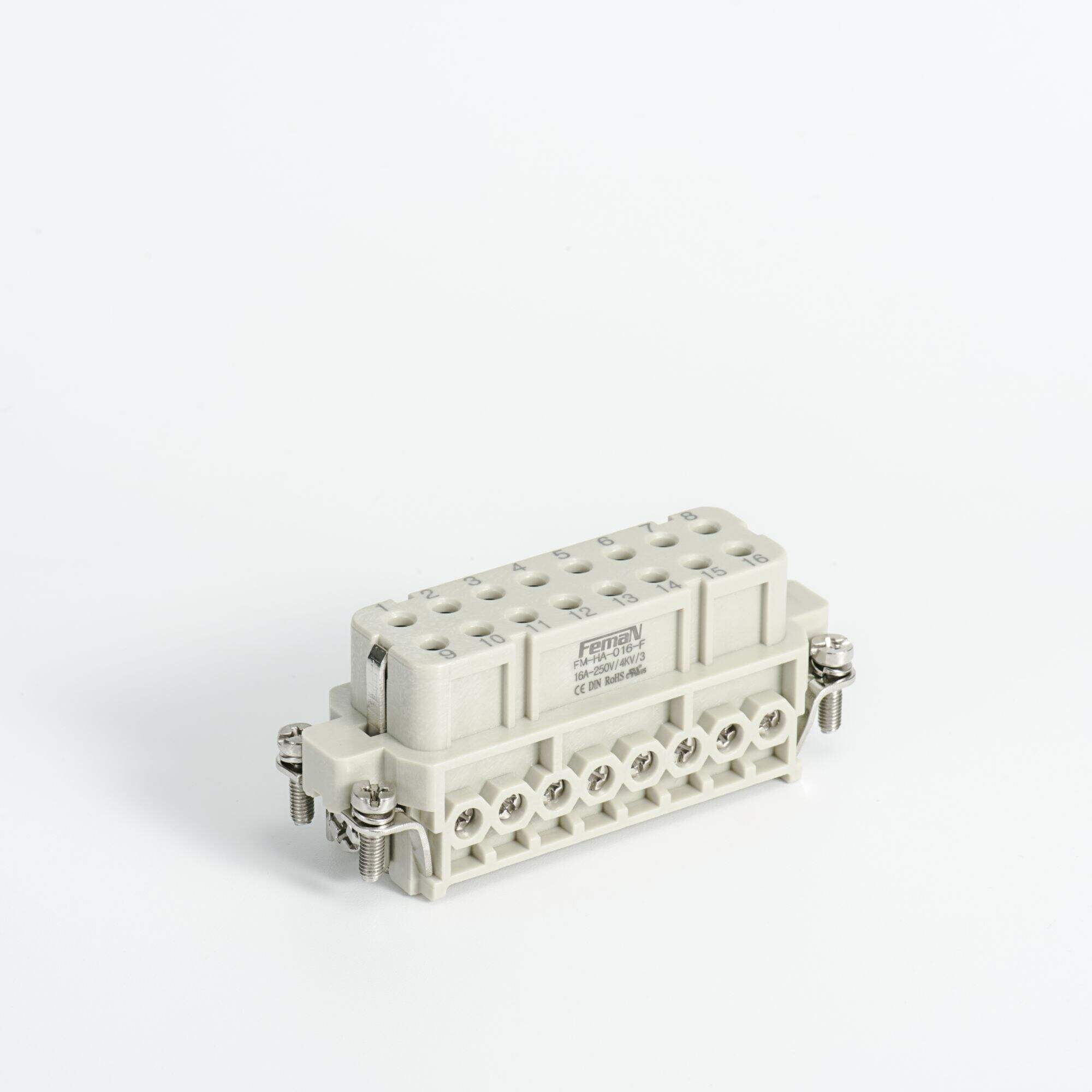 Rectangular heavy-duty connector HA-010/016/032