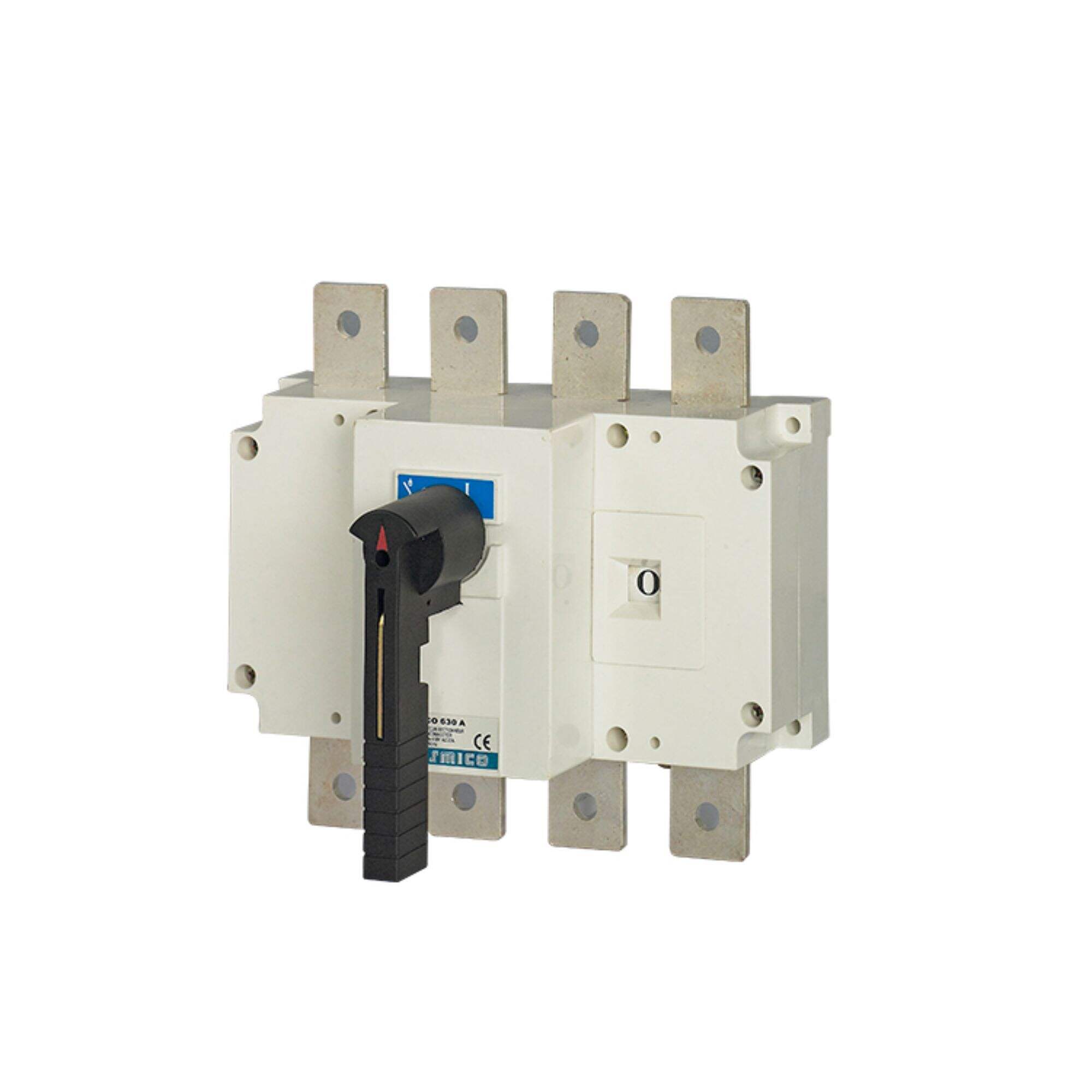 Durable 630A Load disconnection isolator switch with detachable handle